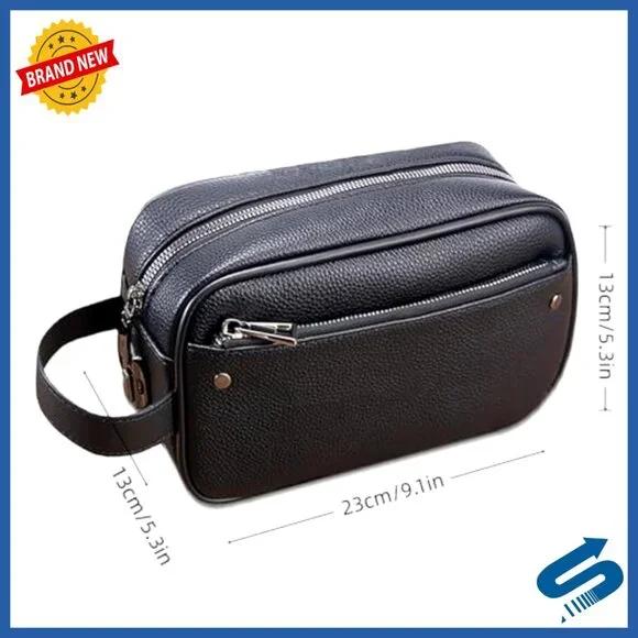 Men's Clutch Bag with Combination Lock Large Capacity Travel Security Pouch